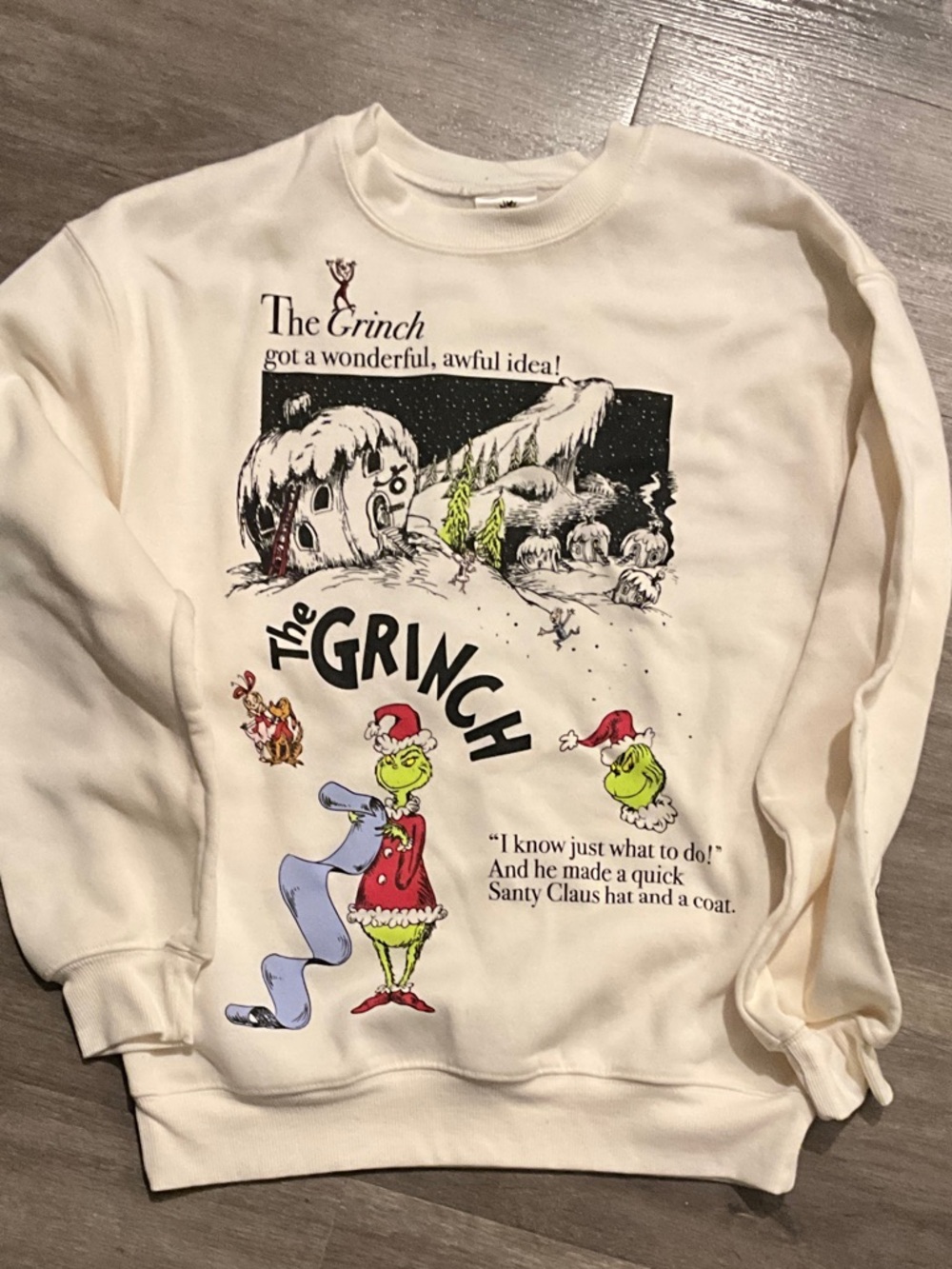 The Grinch Graphic Crewneck Sweatshirt - Cream